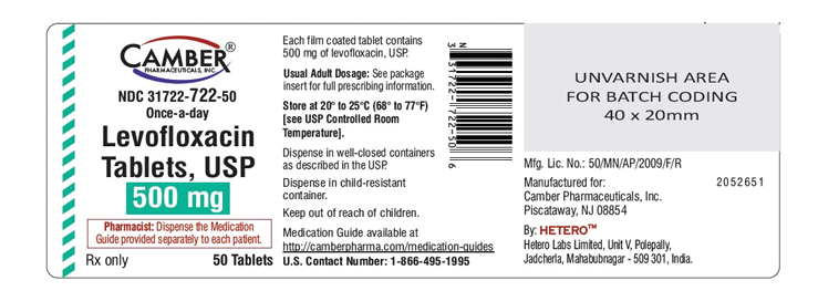 Levofloxacin 500mg 50 film-coated tabs